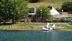 Camping La Romiguiere : Hydravion sur la plage   2